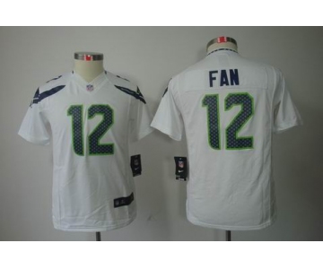 nike youth nfl jerseys seattle seahawks #12 fan white[nike limited]