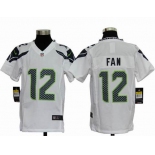 nike youth nfl jerseys seattle seahawks #12 fan white[nike]