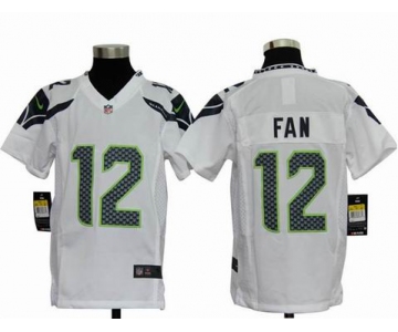 nike youth nfl jerseys seattle seahawks #12 fan white[nike]