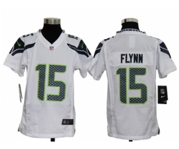 nike youth nfl jerseys seattle seahawks #15 flynn white[nike]