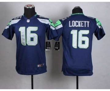 nike youth nfl jerseys seattle seahawks #16 lockett blue[nike]