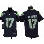 nike youth nfl jerseys seattle seahawks #17 williams blue[nike]