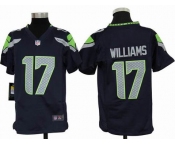 nike youth nfl jerseys seattle seahawks #17 williams blue[nike]