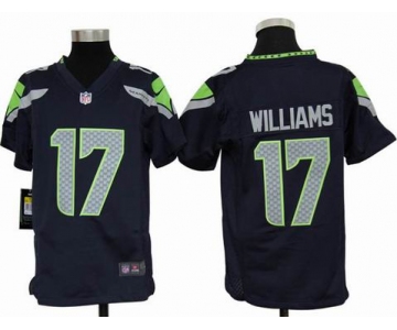 nike youth nfl jerseys seattle seahawks #17 williams blue[nike]