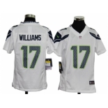 nike youth nfl jerseys seattle seahawks #17 williams white[nike]