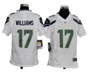 nike youth nfl jerseys seattle seahawks #17 williams white[nike]