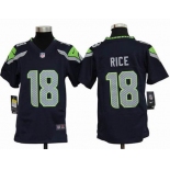 nike youth nfl jerseys seattle seahawks #18 rice blue[nike]