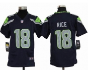 nike youth nfl jerseys seattle seahawks #18 rice blue[nike]