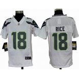 nike youth nfl jerseys seattle seahawks #18 rice white[nike]