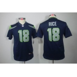 nike youth nfl jerseys seattle seahawks #18 sidney rice blue[[nike limited]