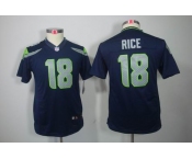 nike youth nfl jerseys seattle seahawks #18 sidney rice blue[[nike limited]