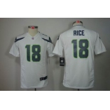 nike youth nfl jerseys seattle seahawks #18 sidney rice white[[nike limited]