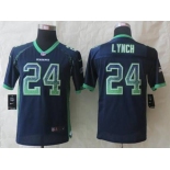 nike youth nfl jerseys seattle seahawks #24 marshawn lynch blue[Elite drift fashion]