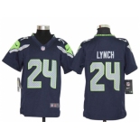 nike youth nfl jerseys seattle seahawks #24 marshawn lynch blue[nike]