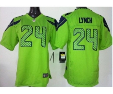 nike youth nfl jerseys seattle seahawks #24 marshawn lynch green[nike]