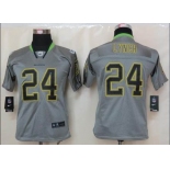 nike youth nfl jerseys seattle seahawks #24 marshawn lynch grey[nike lights out]