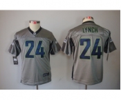 nike youth nfl jerseys seattle seahawks #24 marshawn lynch grey[nike shadow]