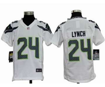 nike youth nfl jerseys seattle seahawks #24 marshawn lynch white[nike]