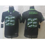 nike youth nfl jerseys seattle seahawks #25 sherman black[nike united sideline]