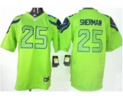 nike youth nfl jerseys seattle seahawks #25 sherman green[nike]