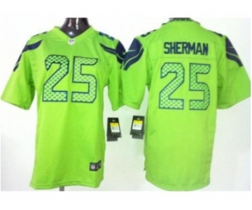 nike youth nfl jerseys seattle seahawks #25 sherman green[nike]