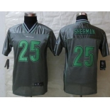 nike youth nfl jerseys seattle seahawks #25 sherman grey[nike vapor]