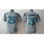 nike youth nfl jerseys seattle seahawks #25 sherman grey[nike]