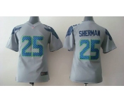 nike youth nfl jerseys seattle seahawks #25 sherman grey[nike]