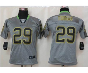 nike youth nfl jerseys seattle seahawks #29 earl thomas grey[nike lights out]