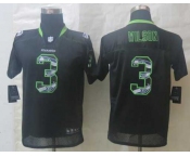 nike youth nfl jerseys seattle seahawks #3 wilson black[nike united sideline]