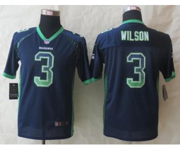 nike youth nfl jerseys seattle seahawks #3 wilson blue[Elite drift fashion]