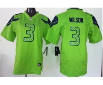 nike youth nfl jerseys seattle seahawks #3 wilson green[nike]