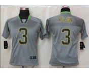 nike youth nfl jerseys seattle seahawks #3 wilson grey[nike lights out]