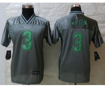 nike youth nfl jerseys seattle seahawks #3 wilson grey[nike vapor]