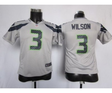 nike youth nfl jerseys seattle seahawks #3 wilson grey[nike]