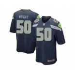 nike youth nfl jerseys seattle seahawks #50 wright blue[nike]