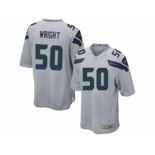 nike youth nfl jerseys seattle seahawks #50 wright grey[nike]