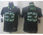 nike youth nfl jerseys seattle seahawks #53 smith black[nike united sideline]