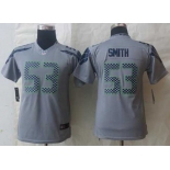 nike youth nfl jerseys seattle seahawks #53 smith grey[nike limited]