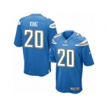 Men Nike Los Angeles Chargers #20 Desmond King Game Electric Blue Alternate NFL Jersey