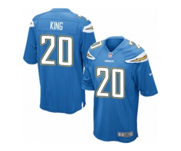 Men Nike Los Angeles Chargers #20 Desmond King Game Electric Blue Alternate NFL Jersey