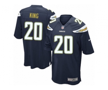 Men Nike Los Angeles Chargers #20 Desmond King Game Navy Blue Team Color NFL Jersey