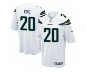 Men Nike Los Angeles Chargers #20 Desmond King Game White NFL Jersey