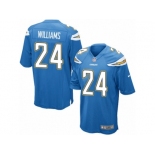 Men Nike Los Angeles Chargers #24 Trevor Williams Game Electric Blue Alternate NFL Jersey