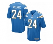 Men Nike Los Angeles Chargers #24 Trevor Williams Game Electric Blue Alternate NFL Jersey