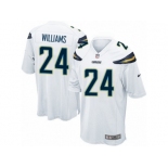 Men Nike Los Angeles Chargers #24 Trevor Williams Game White NFL Jersey