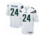 Men Nike Los Angeles Chargers #24 Trevor Williams Game White NFL Jersey