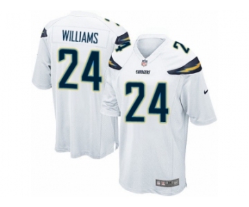 Men Nike Los Angeles Chargers #24 Trevor Williams Game White NFL Jersey