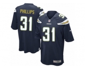 Men Nike Los Angeles Chargers #31 Adrian Phillips Game Navy Blue Team Color NFL Jersey