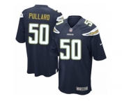 Men Nike Los Angeles Chargers #50 Hayes Pullard Game Navy Blue Team Color NFL Jersey